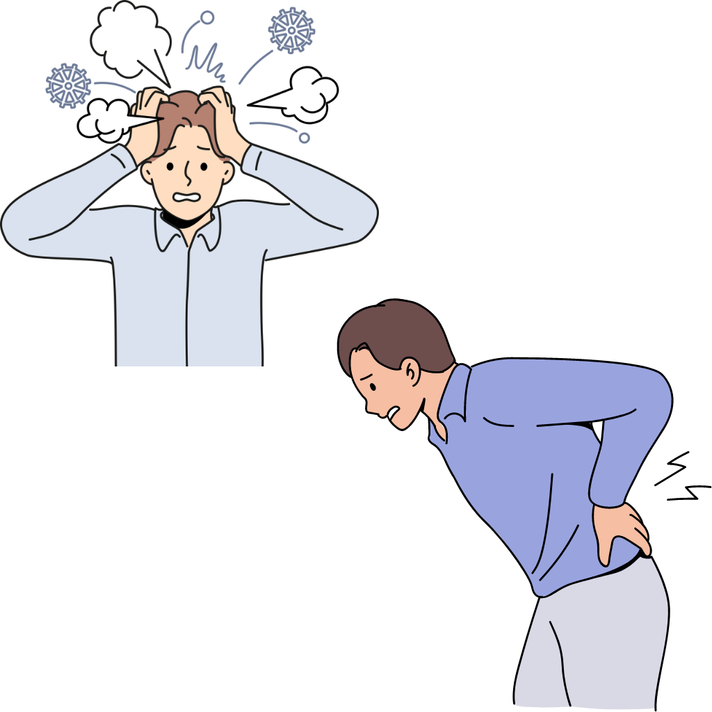 Back Pain due to Stress & Anxiety